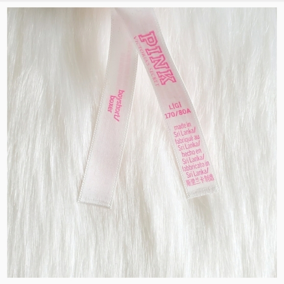 ❌PINK VICTORIA'S SECRET LOGO BOYSHORT SIZE L - Picture 2 of 3
